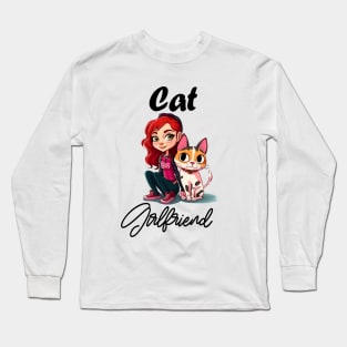 Cat Girlfriend Long Sleeve T-Shirt